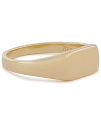 Miansai - Gold Vermeil Signet Ring - Lyst