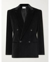 The Row - Donnes Double-Breasted Cotton And Cashmere-Blend Corduroy Suit Jacket - Lyst