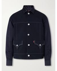 Junya Watanabe - Levi's Satin-Trimmed Wool-Twill Jacket - Lyst