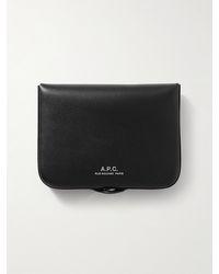 A.P.C. - Josh Logo-detailed Leather Wallet - Lyst
