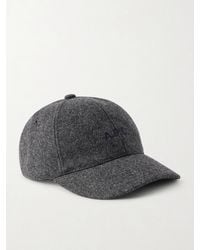 A.P.C. - Charlie Logo-embroidered Wool Baseball Cap - Lyst
