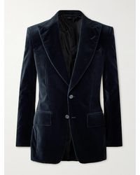 Tom Ford - Atticus Slim-Fit Cotton-Velvet Blazer - Lyst