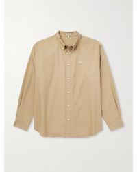 Loewe - Anagram-embroidered Cotton Shirt - Lyst