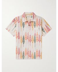 Kardo - Chintan Convertible-collar Cotton-jacquard Shirt - Lyst