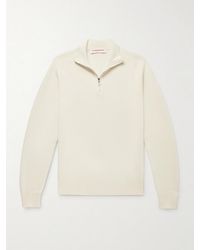 Orlebar Brown - Lennard Slim-fit Merino Wool Half-zip Sweater - Lyst