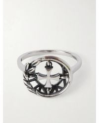 Enfants Riches Deprimes - Wreath Cross Sterling Silver Ring - Lyst