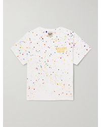 GALLERY DEPT. - Le Pop Logo-Print Paint-Splattered Cotton-Jersey T-Shirt - Lyst