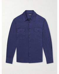 Tom Ford - Silk And Cotton-Blend Shirt - Lyst