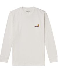 Carhartt - American Script Logo-Embroidered Cotton-Jersey T-Shirt - Lyst