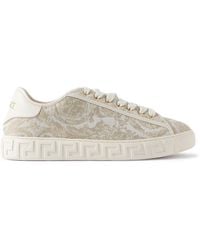 Versace - Barocco Greca Sneakers - Lyst