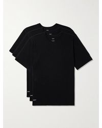 WTAPS - Three-pack Logo-print Cotton-jersey T-shirt - Lyst