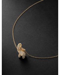 Ole Lynggaard Copenhagen Elephant Gold Diamond Necklace - Metallic