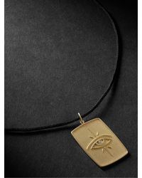 Jacquie Aiche - Diamond And Cord Pendant Necklace - Lyst