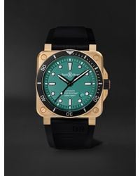 Bell & Ross - Br 03-92 Diver Limited Edition Automatic 42Mm Bronze And Rubber Watch, Ref. No. Br0392-D-Lt-Br/Srb - Lyst