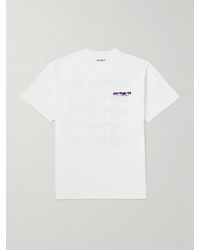 Carhartt - Ink Bleed Logo-print Cotton-jersey T-shirt - Lyst