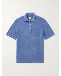 Fedeli - Mondial Slim-Fit Cotton-Terry Polo Shirt - Lyst