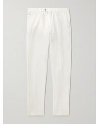 Loro Piana - Carlo Straight-Leg Linen Trousers - Lyst