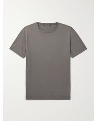 Loro Piana - Silk And Cotton-Blend T-Shirt - Lyst