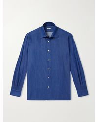 Kiton - Denim Shirt - Lyst