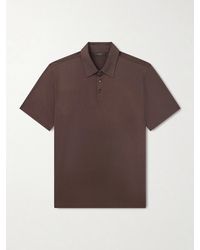 Slowear - Cotton And Silk-Blend Jersey Polo Shirt - Lyst