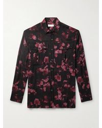 Dries Van Noten - Floral-Print Crepe Shirt - Lyst
