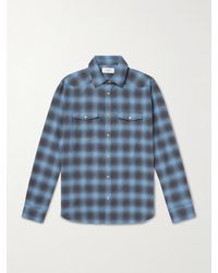 MR P. - Checked Cotton-Flannel Shirt - Lyst