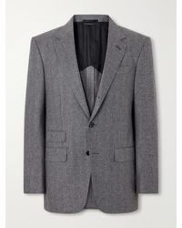 dunhill - Herringbone Wool And Cashmere-Blend Suit Jacket - Lyst