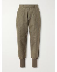 James Purdey & Sons - Herringbone Wool-Blend Tweed Trousers - Lyst