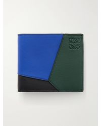Loewe - Puzzle Edge Anagram-Embossed Colour-Block Leather Bifold Wallet - Lyst