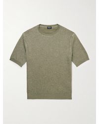 Zegna - T-Shirt aus einer Mischung aus Seide - Lyst