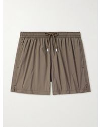 Fedeli - Madeira Airstop Straight-Leg Mid-Length Swim Shorts - Lyst