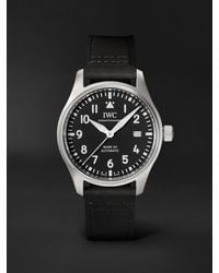 IWC Schaffhausen - Pilot's Mark Xx Automatic 40mm Stainless Steel And Leather Watch - Lyst