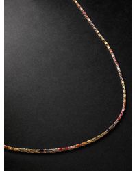 Suzanne Kalan - Linear Full 18-Karat Rose Sapphire Tennis Necklace - Lyst