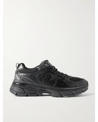 Golden Goose - Lightstar Rubber-Trimmed Leather And Mesh Sneakers - Lyst