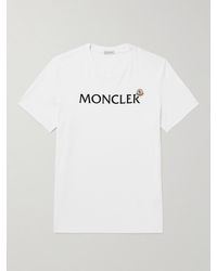 Moncler - T-shirt Con Lettering - Lyst