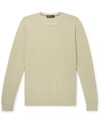 Loro Piana - Cotton And Silk-Blend Piqué Sweater - Lyst
