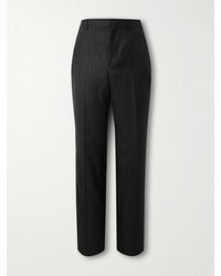 Givenchy - Straight-Leg Pinstriped Wool-Twill Trousers - Lyst