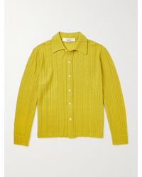 Séfr - Riku Cable-Knit Wool Shirt - Lyst