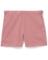 Orlebar Brown - 007 Bulldog Slim-fit Organic Cotton-blend Twill Shorts - Lyst