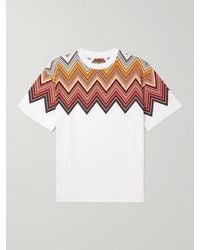 Missoni - Oversized-T-Shirt aus Baumwoll-Jersey mit Logoapplikation und Print - Lyst