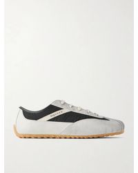 McQueen - Suede-Trimmed Shell Sneakers - Lyst