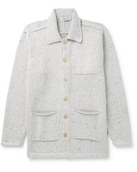 Inis Meáin - Carpenter's Donegal Merino Wool And Cashmere-blend Cardigan - Lyst
