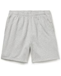 Save Khaki Straight-leg Supima Cotton-jersey Shorts - Gray