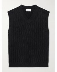 MR P. - Cable-Knit Wool Sweater Vest - Lyst