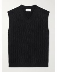MR P. - Cable-Knit Wool Sweater Vest - Lyst