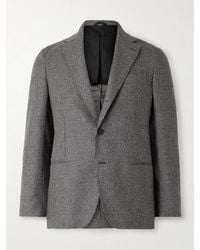 De Petrillo - Napoli Slim-fit Houndstooth Virgin Wool Suit Jacket - Lyst