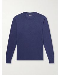 Tom Ford - Lyocell And Cotton-blend Jersey T-shirt - Lyst