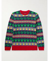 Bode - Marin Jacquard-knit Cotton Sweater - Lyst