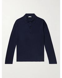 The Row - Djon Wool Polo Shirt - Lyst