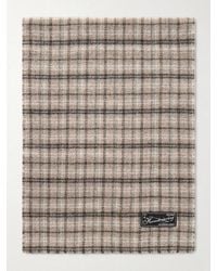 mfpen - Appliquéd Checked Double-Faced Wool-Blend Scarf - Lyst